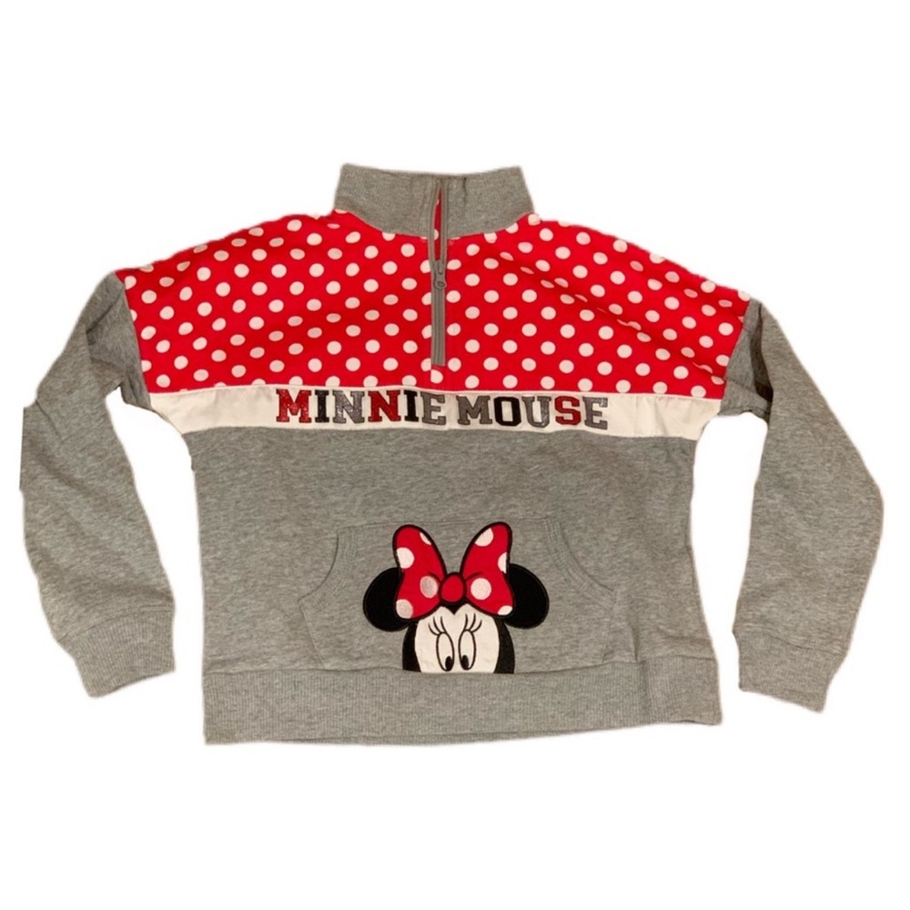 Minnie Mouse Disney world quarter zip girls large